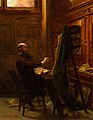 Worthington Whittredge in His Tenth Street Studio, 1865, olio su tela, 37,5x29,5 cm, Winston-Salem, Reynolda House Museum of American Art