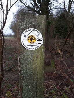 Wychwood Way footpath marker Wychwood Way footpath marker.jpg