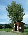 Čeština: Autobusová zastávka v obci Zubčice v okrese Český Krumlov. English: Bus shelter in the village of Zubčice, Český Krumlov District, South Bohemian Region, Czech Republic.