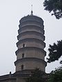 A view of the Pagoda of of the Zunsheng temple in Shanxi, China.