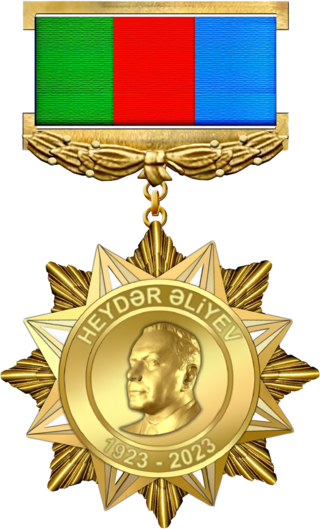 <span class="mw-page-title-main">Jubilee medal "100 years of Heydar Aliyev (1923-2023)".</span> Anniversary medal awarded to citizens of Azerbaijan