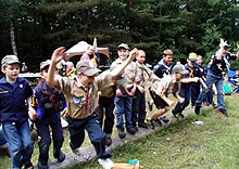 'Wolven en tijgers en beren - Oh My!'  – Scouts voeren massale 'promotie' uit in lokaal kamp 140603-A-XX000-001.jpg