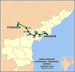 (Hyderabad - Narsapur) Express Route map (Hyderabad - Narsapur) Express Route map.jpg