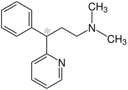 (RS) -Pheniramin formule structurale V1.svg