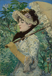 Woman with a parasol, by Édouard Manet, 1881