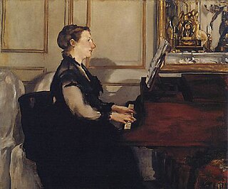 <i>Madame Manet at the Piano</i> Painting by Édouard Manet