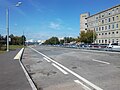 Миниатюра для Файл:Участок 8.08.2019, вид в сторону Варшавского шоссе, примерно в 300 м от пересечения с улицей Бехтерева.jpg