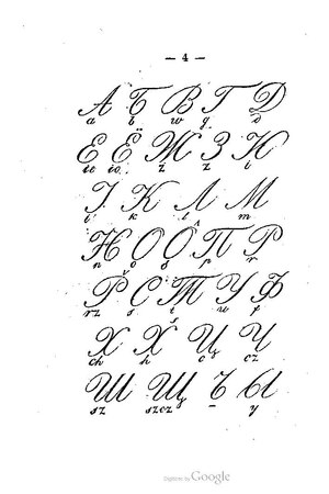 Lettres majuscules cursives.