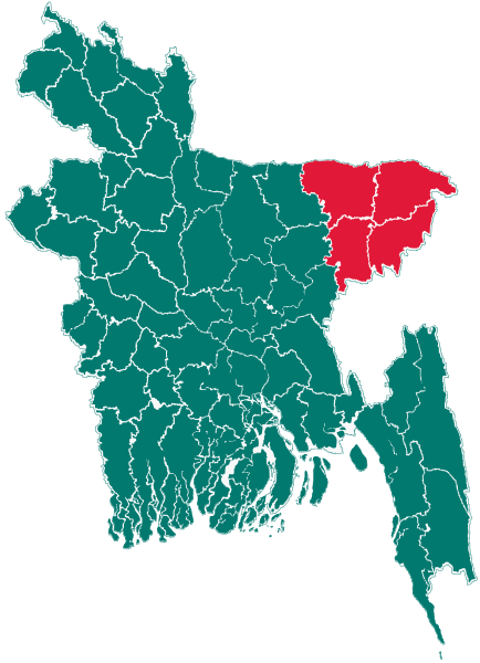 File:বাংলাদেশে সিলেট বিভাগ.svg