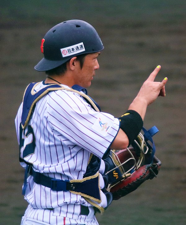 Kai with the Japan national baseball team