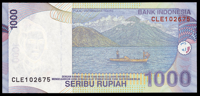 Fájl:1000 rupiah bill, 2014 series, processed, reverse.jpg