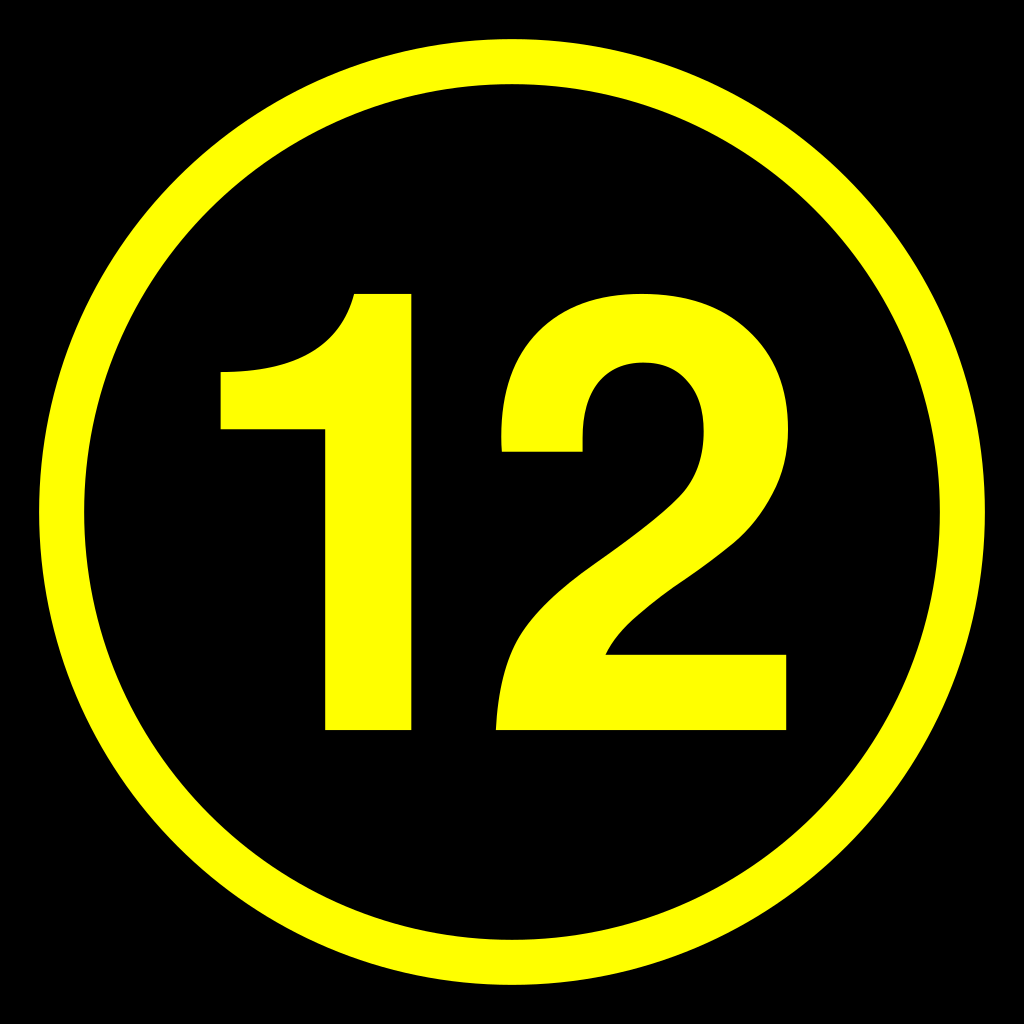 File:12 black yellow-round.svg - Wikimedia Commons