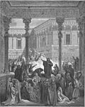 Thumbnail for File:135.Daniel Confounds the Priests of Bel.jpg