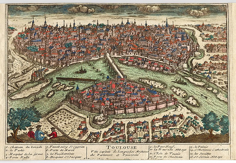 File:1650 - Toulouse, ville capitale du Languedoc, archevesché, parlement et université.jpg