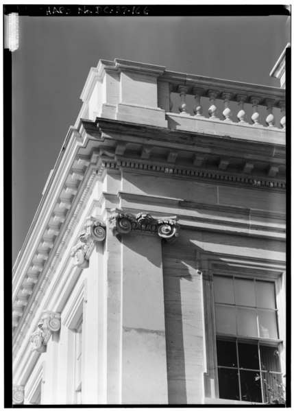 File:166 east elevation detail of cap and cornice.tif