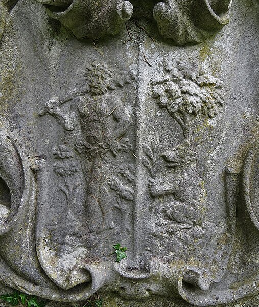 File:1727 grave of Sir Peter Meyer, merchant, at St. Andrew, Totteridge, Barnet, London, detail.jpeg