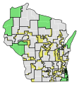 Changes in boundaries for the State Assembly following 1983 Act 29   Territory which was moved into a new district   Districts which were entirely unchanged