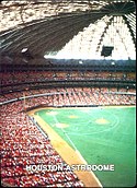 The Astrodome during a baseball game in 1987.