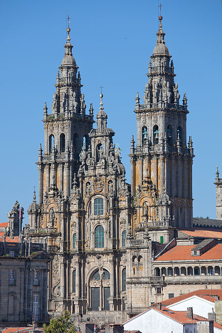 The fantastic Cathedral of Santiago de Compostela, the end point of the pilgrimage