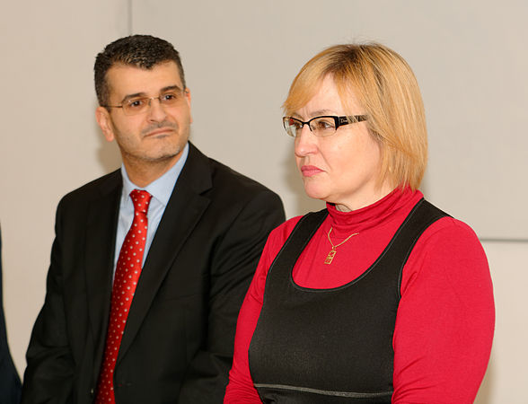 Selim Guemazi et Jacqueline Guiot.