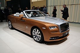 Rolls-Royce Dawn uppvisad på Geneva Motor Show.