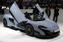 675LT Spider at the 2016 Geneva Motor Show. 2016-03-01 Geneva Motor Show 0956 (cropped).JPG