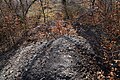 The rocks of the Buissons-Brûlé slag heap from the summit.