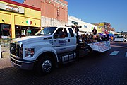 Commerce High School volleyball team float