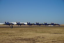 F/A-18 Hornets der Blue Angels bei der Fort Worth Alliance Air Show 2019