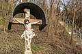 Deutsch: Kruzifix im Krautheimer Ortsteil Oberginsbach