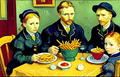 AI: "The Potato eaters" by Vincent van Gogh