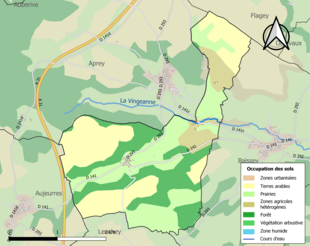 Mappa a colori che mostra l'uso del suolo.