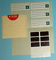 Beschriftungs­eti­ket­ten und Schreib­schutz­auf­kle­ber (schwarz) für 8″- und 5,25″-Disketten
