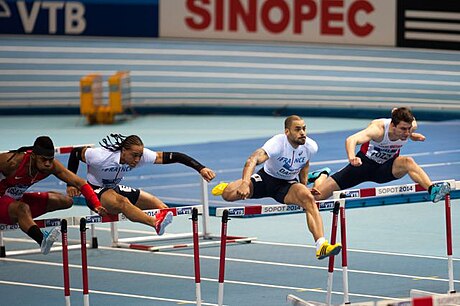 60 mètres haies masculin aux championnats du monde d'athlétisme en salle 2014