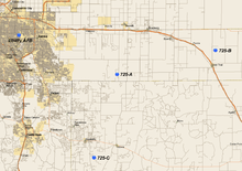 HGM-25A Titan I missile sites 725th Strategic Missile Squadron - Titan I Missile Sites.png