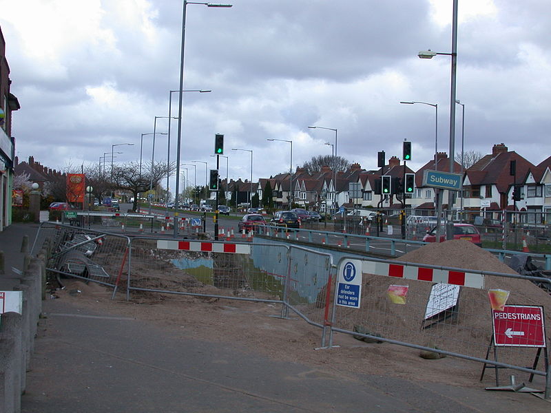 File:A34 - Tower Hill subway removal - Andy Mabbett - 01.JPG