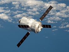 Edoardo Amaldi ATV approaching the International Space Station in 2012 ATV-3 approaches the International Space Station 1 cropped.jpg