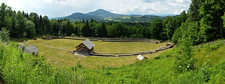 Panorama Maria Saal Zollfeld Virunum Arena