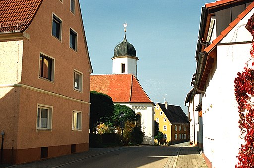 Absberg, Ritter-Konrad-Straße und Christuskirche