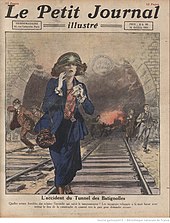 Batignolles Tunnel October 1921 Accident du tunnel des Batignolles (Le Petit Journal illustre 16-10-1921).jpg