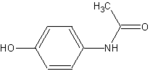 Estructura química del paracetamol