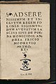 Ad Serenissimum et Inclytum Regem Poloniae Sigismundum Augustum 1543