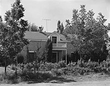 August 1968 photograph of the Macdonald Home taken by P. Kent Fairbanks Alexander F. Macdonald Home.jpg