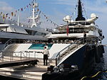 Alfa Nero (82 m) i havnen i Monaco