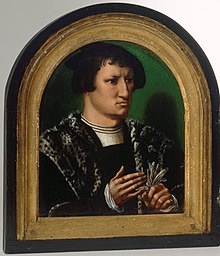 Ambrosius Benson - Portraits of Cornelius Duplicius de Scheppere and his wife Elizabeth Donche - Google Art Project (cropped).jpg