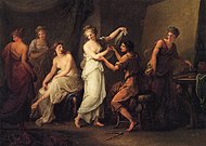 Angelica Kauffman - Zeuxis výběr modelů pro jeho obraz Helen of Troy.jpg