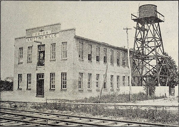 Kinston's Orion Knitting Mills (1906)