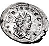 Antoninianus of Valerian II - cropped.jpg