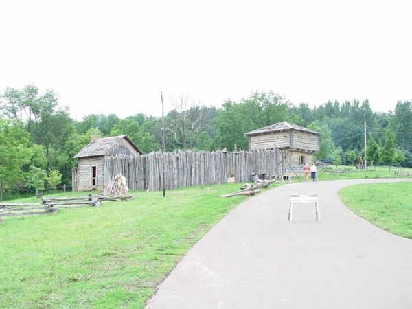 Reconstructed Apple River Fort, near its original site