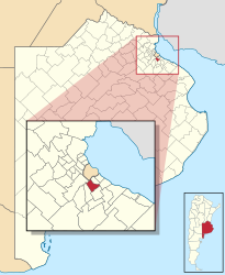 Partido di Lomas de Zamora – Mappa